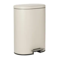 Xenos Pedaalemmers-Pedaalemmer ovaal - beige - 50 liter