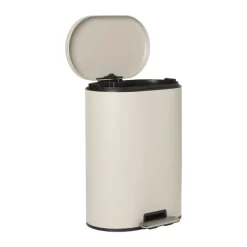 Xenos Pedaalemmers-Pedaalemmer ovaal - beige - 50 liter