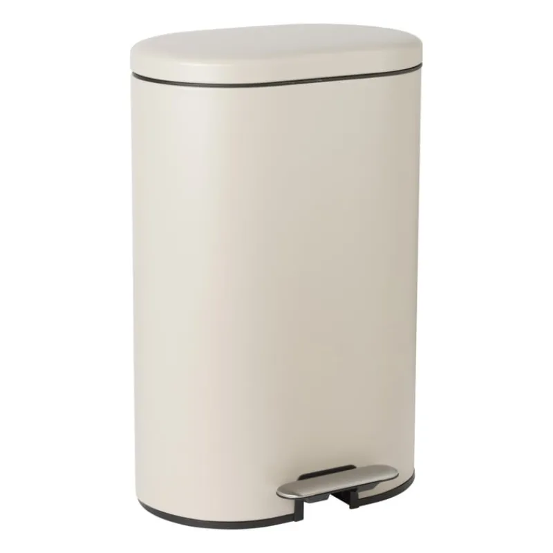 Xenos Pedaalemmers-Pedaalemmer ovaal - beige - 30 liter