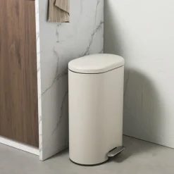 Xenos Pedaalemmers-Pedaalemmer ovaal - beige - 30 liter
