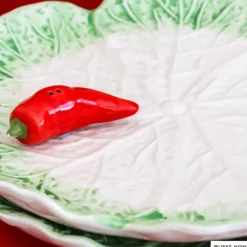 Xenos Keukengerei-Peper- of zoutvaatje peper - rood - 4x4x4 cm