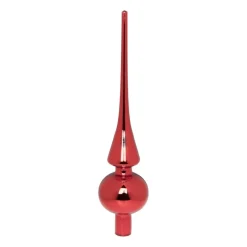Xenos Kerstpieken-Piek - rood - 7x7x26 cm