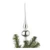 Xenos Kerstpieken-Piek - zilver -7x7x26 cm