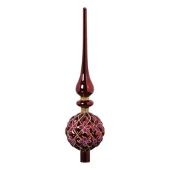 Xenos Kerstpieken-Piek shiny - rood