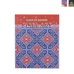 Xenos Kleurboeken|Kerstcadeaus-Pixel art kleuren op nummer - papier
