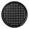 Xenos Bakgerei-Pizzavorm geperforeerd - zwart - ø31 cm