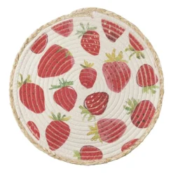 Xenos Placemats-Placemat aardbei - ø38 cm