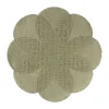 Xenos Placemats-Placemat 3D bloem - groen - ø38 cm