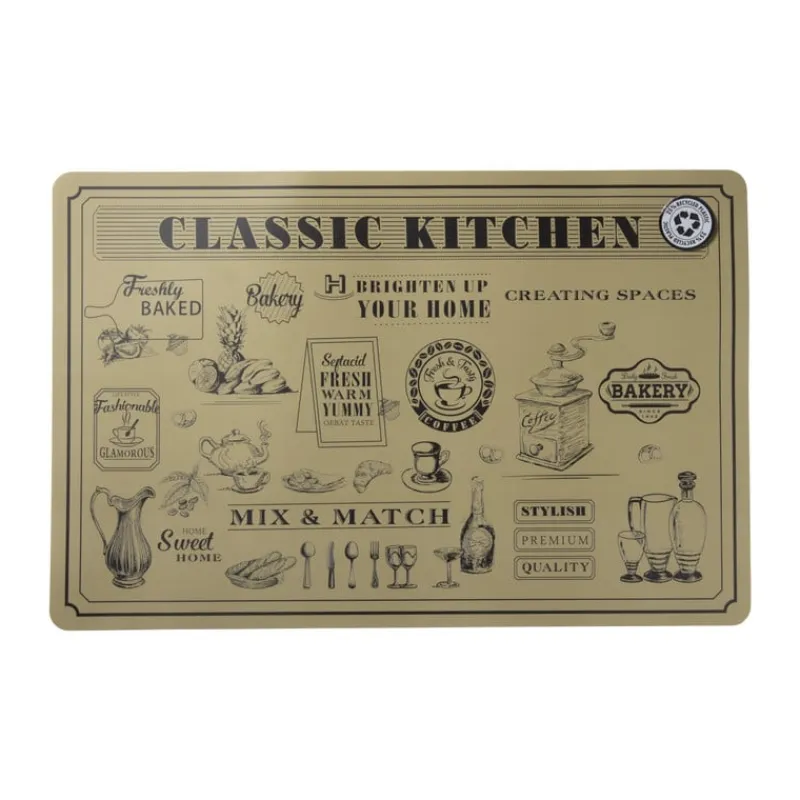 Xenos Placemats-Placemat keuken - 43.5x28.5 cm - diverse varianten