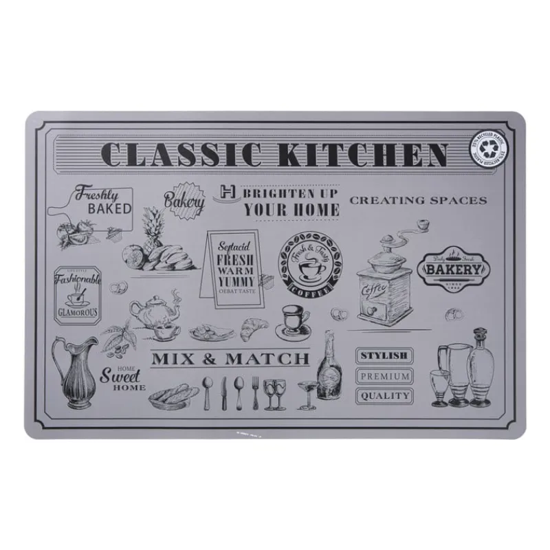Xenos Placemats-Placemat keuken - 43.5x28.5 cm - diverse varianten