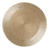 Xenos Placemats-Placemat kraaltjes - champagne - ø33 cm
