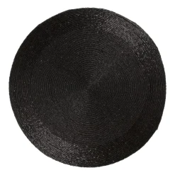 Xenos Placemats-Placemat kraaltjes - zwart - ø33 cm