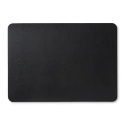 Xenos Placemats-Placemat PU leer - zwart - 33x46 cm