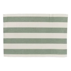 Xenos Placemats-Placemat streep - groen - set van 2