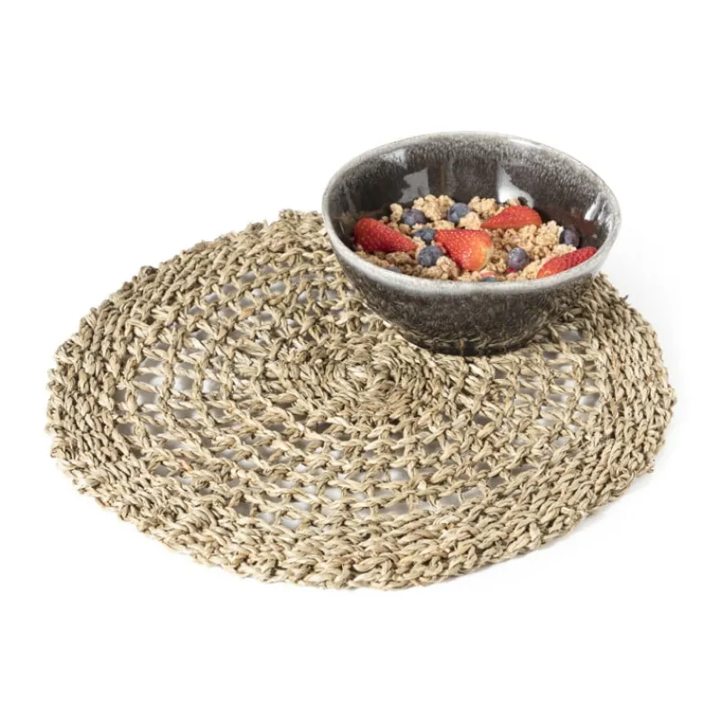 Xenos Placemats-Placemat zeegras - Ø35 cm