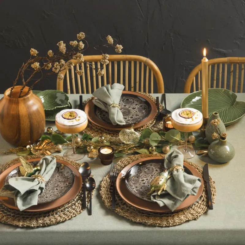 Xenos Placemats-Placemat zeegras - Ø35 cm