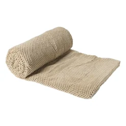 Xenos Plaids-Plaid blokje - beige - 130x160 cm