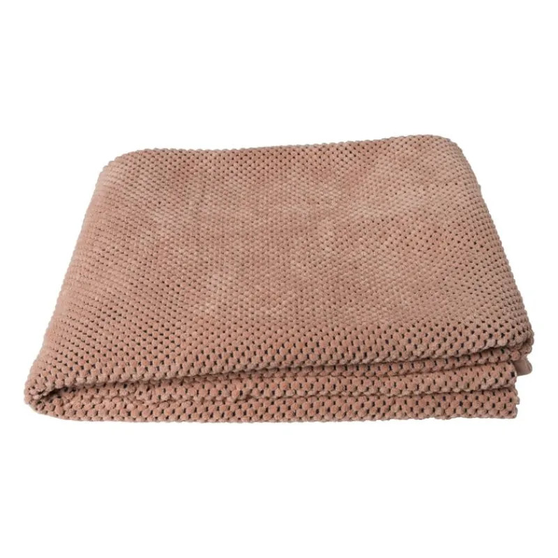 Xenos Plaids-Plaid blokje - blush - 130x160 cm