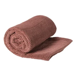 Xenos Plaids-Plaid blokjes - roze - 130x160 cm