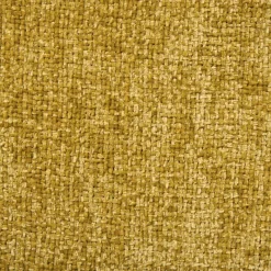 Xenos Plaids-Plaid chenille met kwastjes Mieke - geel - 170x130 cm