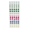 Xenos Stickers-Plaksteentjes - multikleur - set van 80