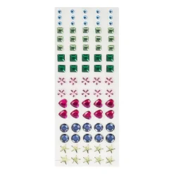 Xenos Stickers-Plaksteentjes - multikleur - set van 80