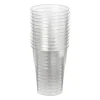 Xenos Festivals|Wegwerpservies-Plastic bierglazen - 250 ml - set van 12