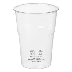 Xenos Festivals|Wegwerpservies-Plastic bierglazen - 250 ml - set van 12