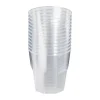 Xenos Wegwerpservies-Plastic glazen - 160 ml - set van 12
