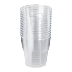 Xenos Wegwerpservies-Plastic glazen - 160 ml - set van 12