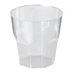 Xenos Wegwerpservies-Plastic glazen - 160 ml - set van 12