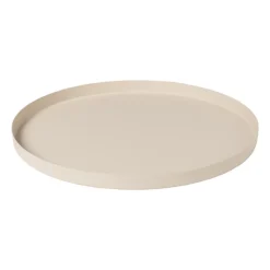 Xenos Kaarsenplateaus-Plateau metaal rond - diverse kleuren - ø25x1.5 cm