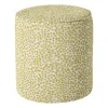 Xenos Poefjes-Poef jacquard - geel - ø35x39 cm