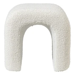Xenos Poefjes-Poef Naomi - wit - 41x42x30 cm