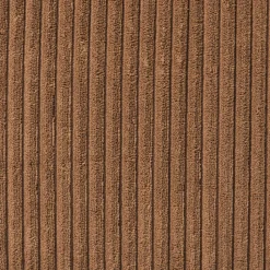 Xenos Poefjes-Poef rib vierkant- bruin - 38x35x35 cm