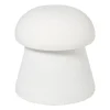 Xenos Poefjes-Poef Teddy Mushroom - wit - ø36x38 cm