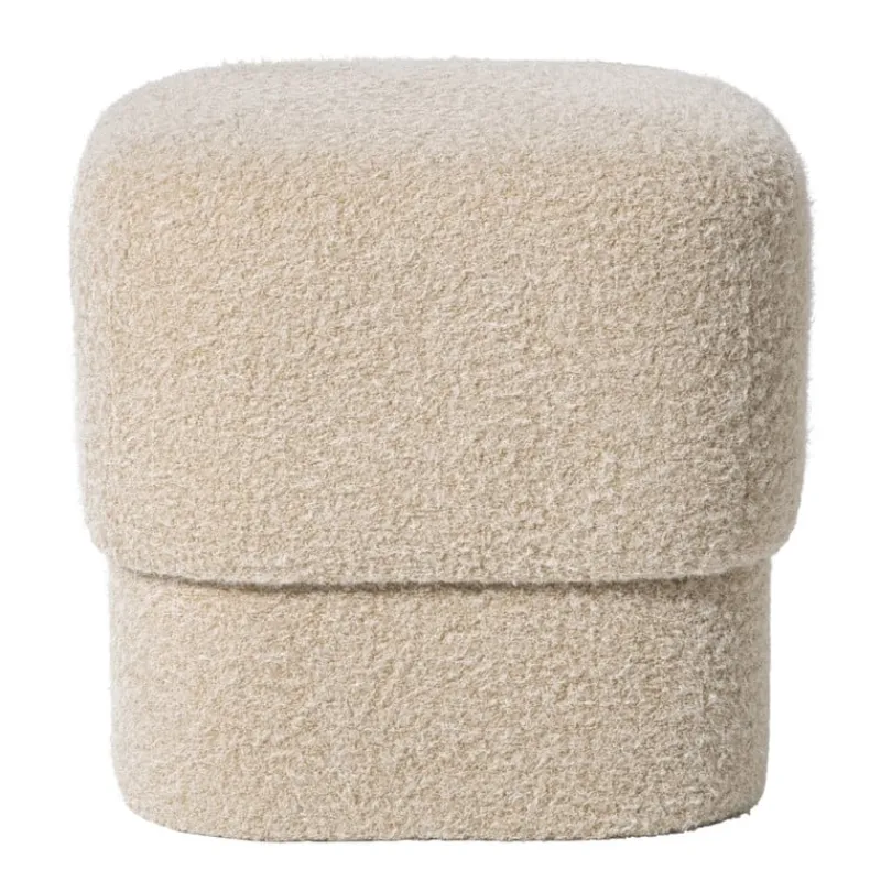 Xenos Poefjes-Poef vilt - beige - 40x40x40 cm