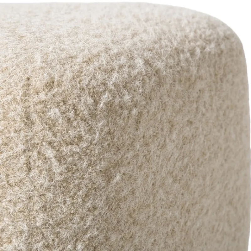 Xenos Poefjes-Poef vilt - beige - 40x40x40 cm
