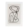 Xenos Posters-Poster abstract 2 - beige/zwart - 21x30 cm