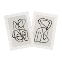 Xenos Posters-Poster abstract 1 - beige/zwart - 13x18 cm