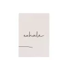 Xenos Posters-Poster exhale - beige/zwart - 13x18 cm
