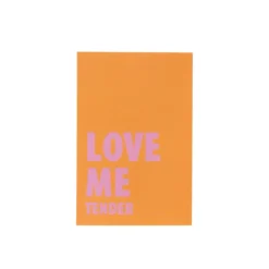Xenos Posters-Poster love me tender - oranje/roze - 13x18 cm