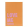 Xenos Posters-Poster love me tender - oranje/roze - 21x30 cm