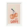 Xenos Posters-Poster met lijst cherry - roze/wit - 30x21 cm