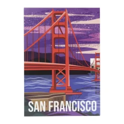 Xenos Posters-Poster San Francisco - multikleur - 21x30 cm