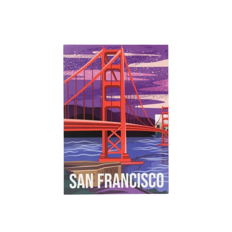 Xenos Posters-Poster San Francisco - multikleur - 13x18 cm