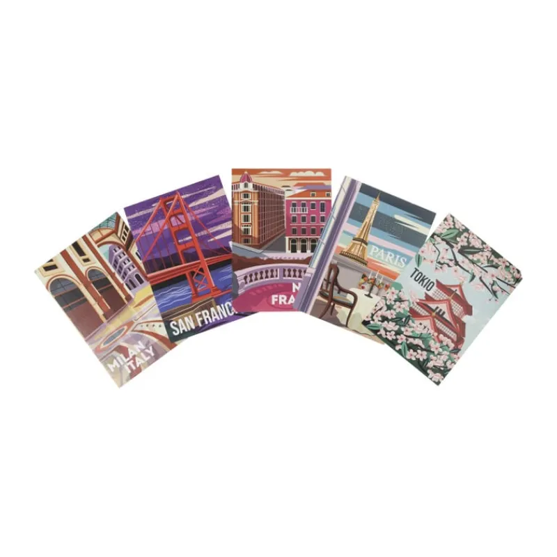 Xenos Posters-Poster San Francisco - multikleur - 13x18 cm