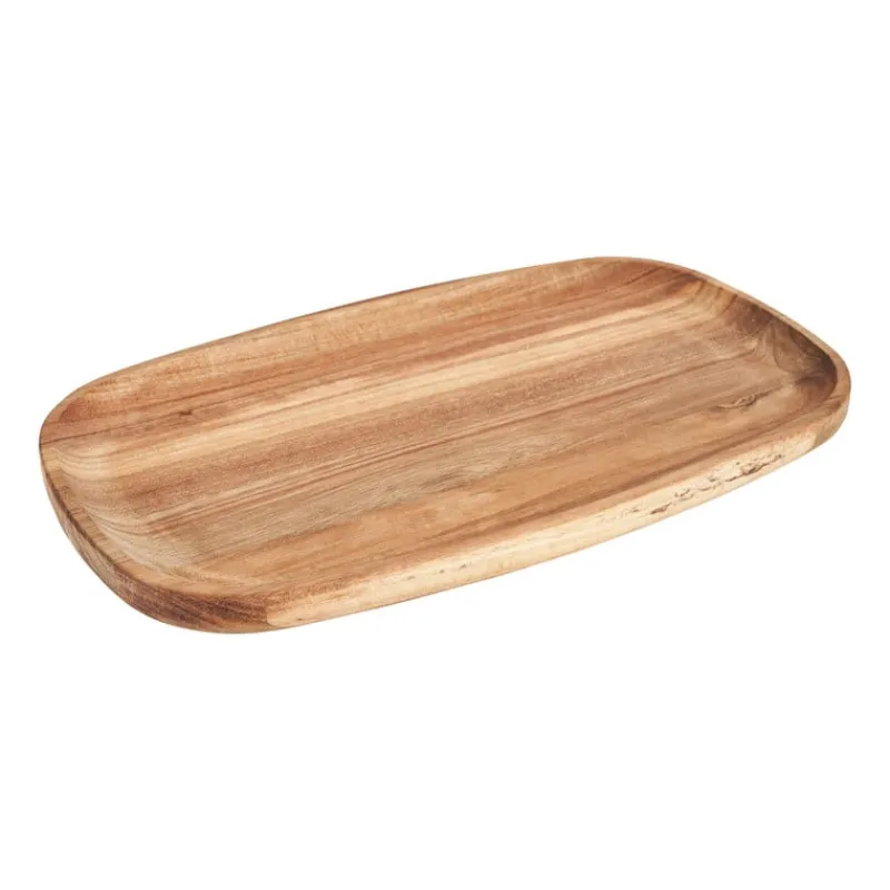 Xenos Borrelplanken|Kaarsenplateaus-Presenteerplank Acacia - 34x19.7 cm