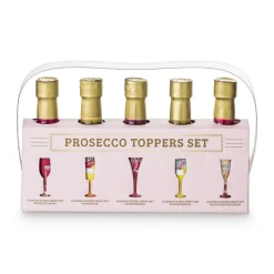 Xenos Koude Dranken|Kerstcadeaus-Prosecco toppers - 5 smaken