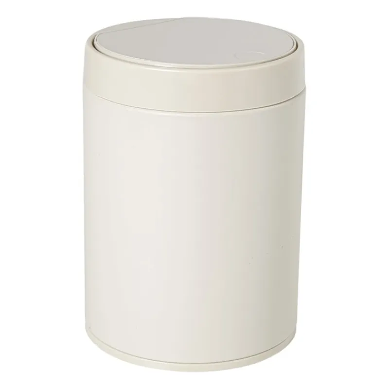 Xenos Prullenbakken-Prullenbakje - beige - 1.5 liter
